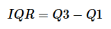 Interquartile Range (IQR) formula