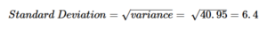Standard deviation 